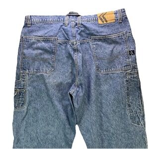 Vintage Karl Kani Jeans Mens 40x34 Carpenter Baggy Denim Light Wash Hip Hop Y2K